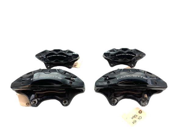 Chevrolet C7 Corvette Z51 Black Brembo Front & Rear Brake Caliper Set