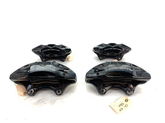 Chevrolet C7 Corvette Z51 Black Brembo Front & Rear Brake Caliper Set