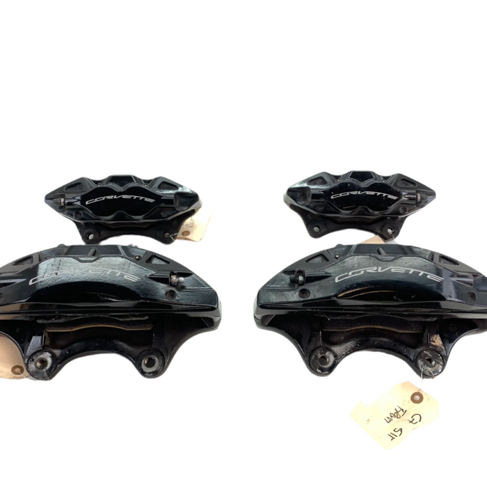 Chevrolet C7 Corvette Z51 Black Brembo Front & Rear Brake Caliper Set