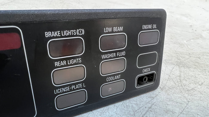 BMW E30 3 Series Check Control Panel 1380633 *DAMAGED*