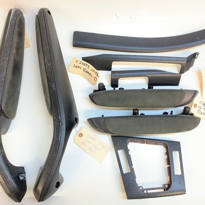 BMW E46 M3 330Ci 325Ci ZHP M Sport Coupe Black Cube & Alcantara Trim Set 51417904069/51417890899/51437901791/51437891691/51417902873