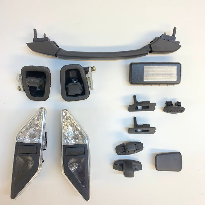 BMW E46 M3 330ci 328ci 323ci Coupe Black Headliner Grab Handles Lights Trim Pieces