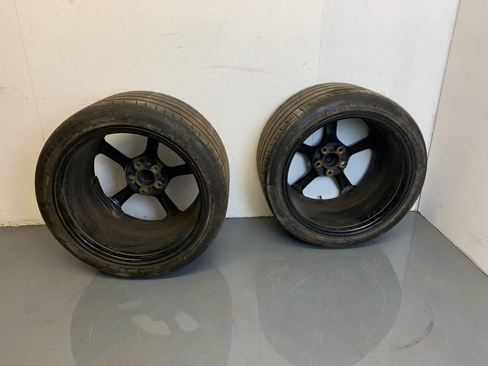 2015 Chevrolet Corvette C7 Rear Aftermarket Wheels Pair 19in x 12in *Damaged*