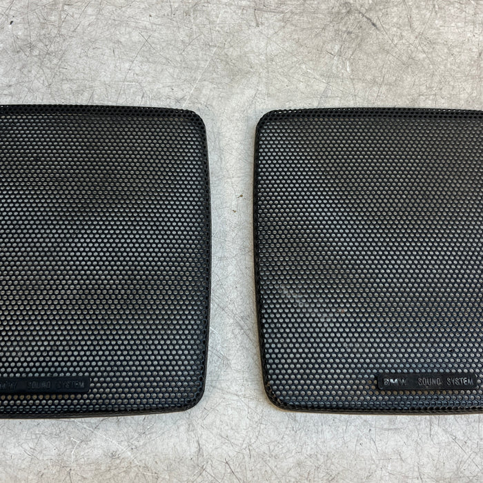 BMW E30 3 Series Coupe Sedan Rear Parcel Shelf Speaker Trims Pair 65131381467