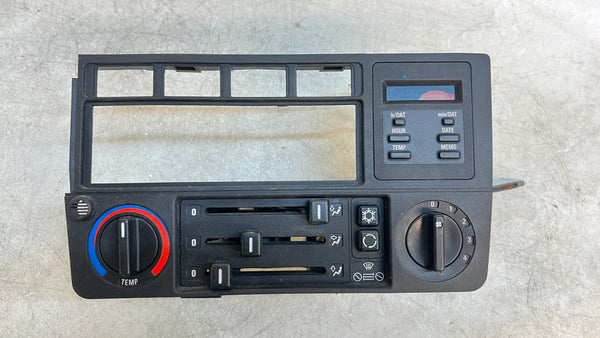 BMW E30 325i 323i 320i 318i Climate Control Switch Panel 6 Button OBC 64111385879