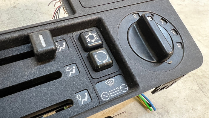 BMW E30 325i 323i 320i 318i Climate Control Switch Panel 6 Button OBC 64111385879