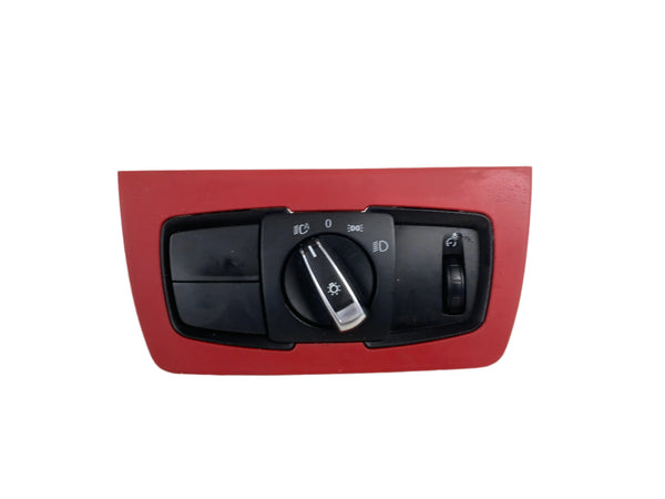 BMW F32 F30 F31 F33 F34 F36 4 & 3 Series Light Control Switch W/Coral Red Trim 9288027/9218531