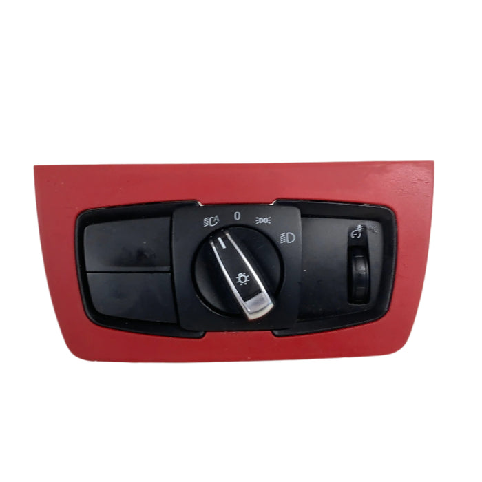 BMW F32 F30 F31 F33 F34 F36 4 & 3 Series Light Control Switch W/Coral Red Trim 9288027/9218531