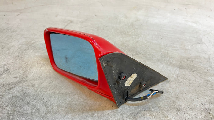 BMW E30 3 Series Left/Driver Side Mirror Brillantrot (308) 51168106593 *DAMAGED*