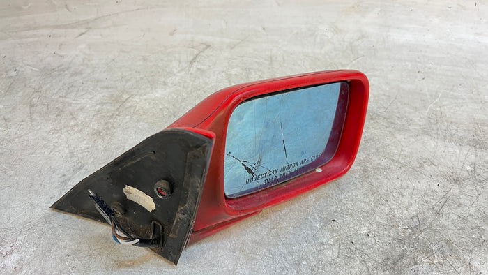 BMW E30 3 Series Right/Passenger Side Mirror Brillantrot (308) 51168106596 *DAMAGED*