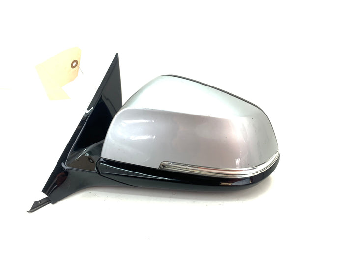 BMW F30 F31 3 Series Left/Driver Side Shadowline/Gloss Black Mirror Glacier Silver (A83) *DAMAGED*