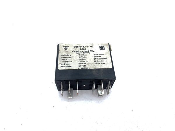 Porsche 986 Boxster S Convertible Roof Soft Top Relay Module 98661811102