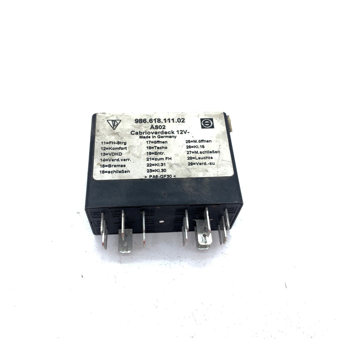 Porsche 986 Boxster S Convertible Roof Soft Top Relay Module 98661811102