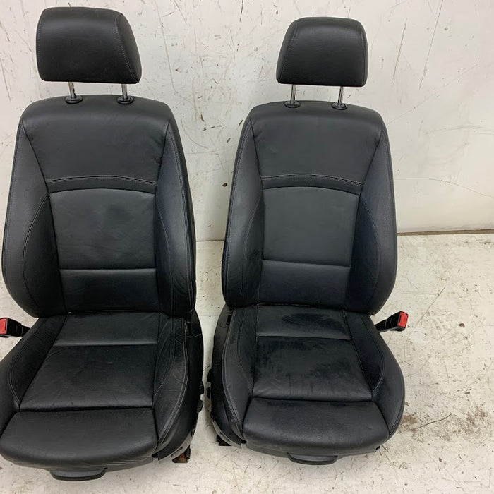 BMW E90/E91 3 Series Sedan/Wagon Black Leather Front Sport Seats