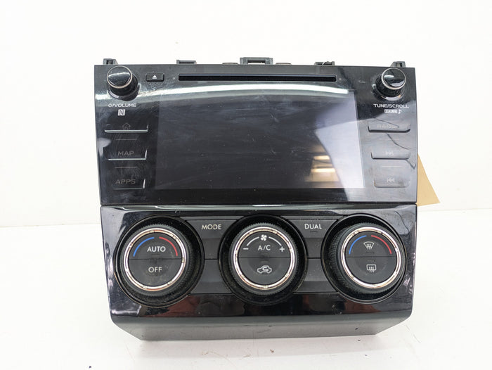 Subaru VA WRX STI Radio/Navigation Display Screen & Climate Control Unit 86471VA730/72311VA350