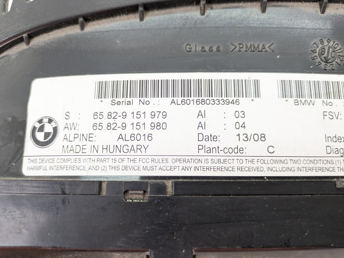 BMW E92 E93 E90 M3 iDrive Navigation 8.8