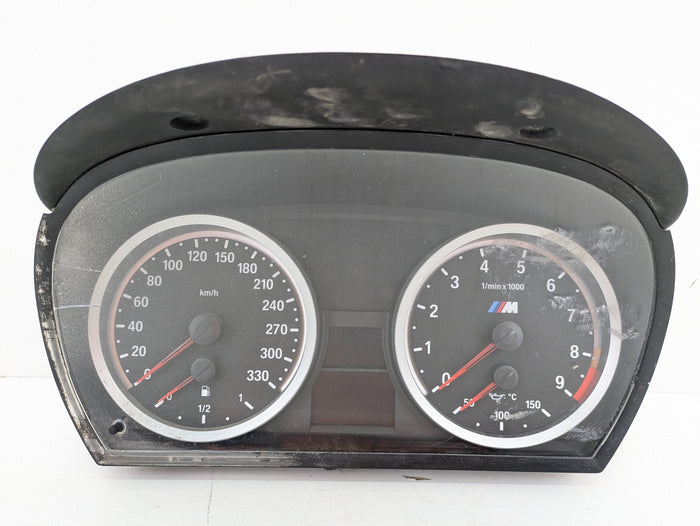 BMW E92 E90 E93 M3 Manual Transmission Instrument/Gauge Cluster KPH *DAMAGED*