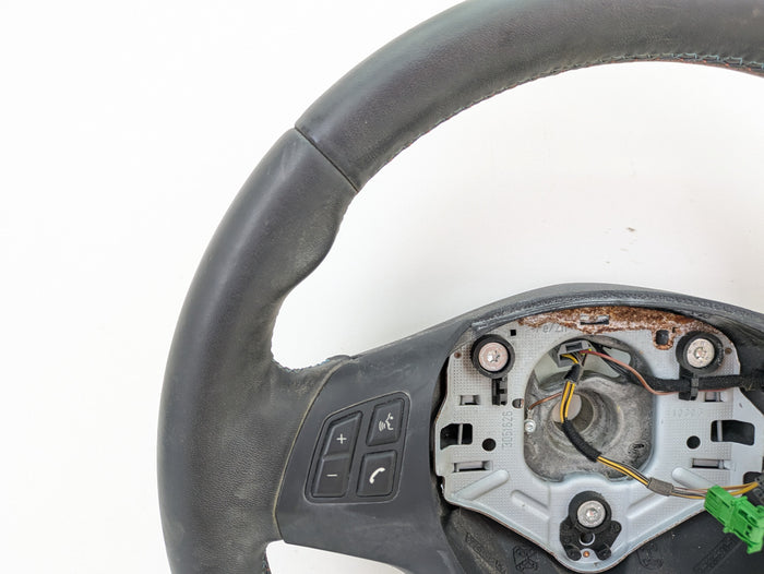 BMW E92 E90 E93 M3 Manual Leather Steering Wheel W/O Paddles 2283732 *DAMAGED*