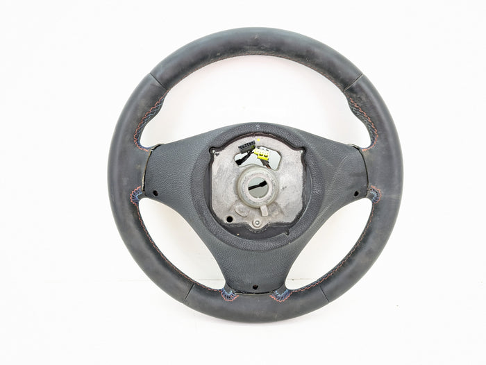 BMW E92 E90 E93 M3 Manual Leather Steering Wheel W/O Paddles 2283732 *DAMAGED*