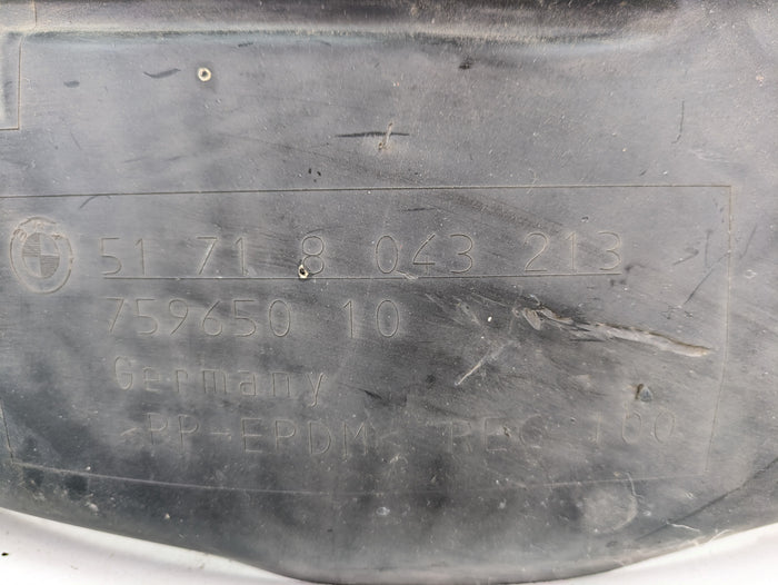 BMW E92 E93 M3 Left/Driver Side Front Fender Liner Rear Half 8043213