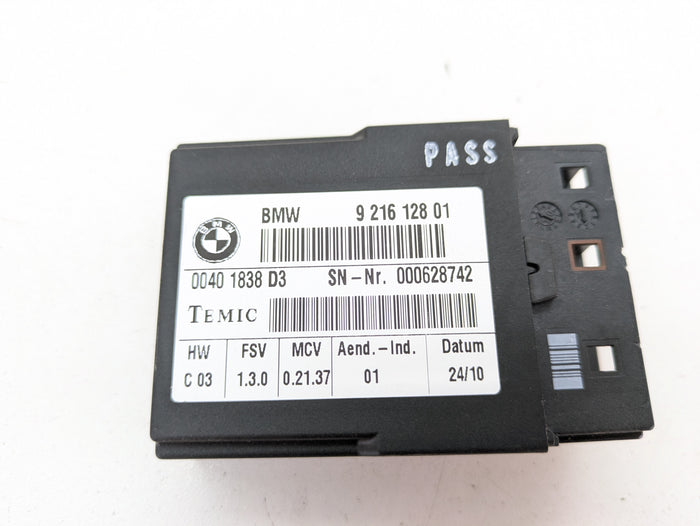 BMW E92 M3 Left/Right Seat Belt Extender Control Module 9216128