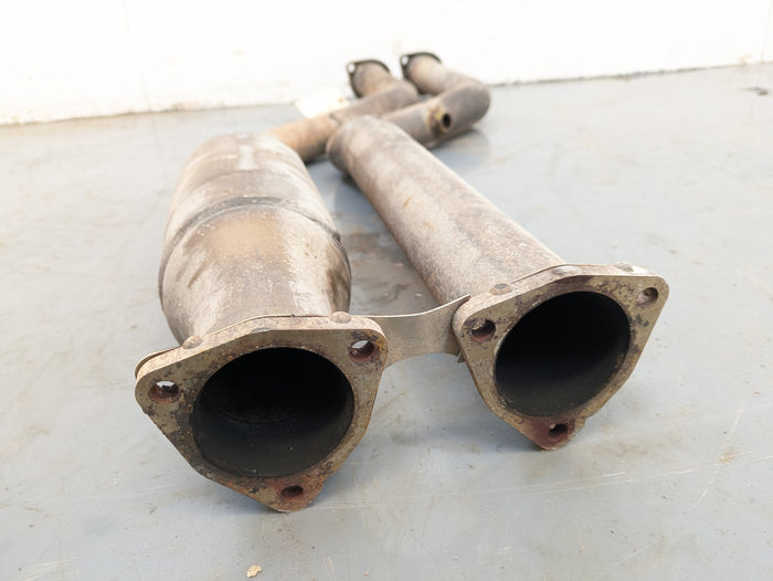 BMW E46 M3 S54 Exhaust Section 1 w/ Air Fuel Ratio AFR Sensor Port 18107832909