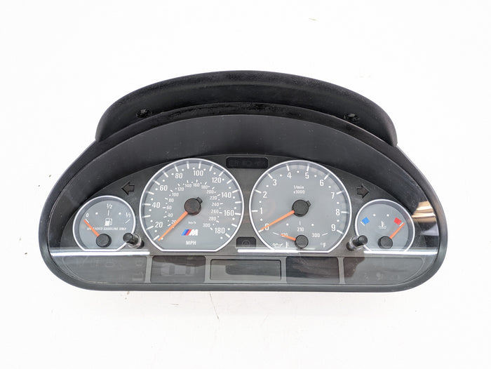 BMW E46 M3 Manual Transmission Instrument Gauge Cluster/Tachometer/Speedometer MPH 7834816