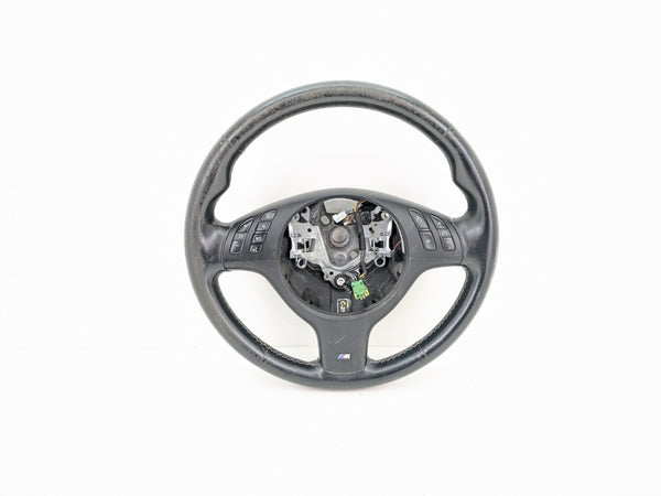 BMW E46 M3 Manual Transmission Steering Wheel W/O Paddles 2282025 *DAMAGED*