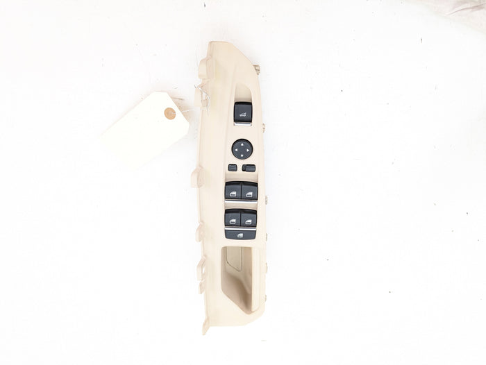 BMW F15 X5/F16 X6 35ix Left/Driver Side Front Master Window Switch W/Beige Trim 9297349