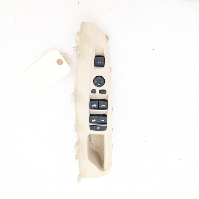 BMW F15 X5/F16 X6 35ix Left/Driver Side Front Master Window Switch W/Beige Trim 9297349