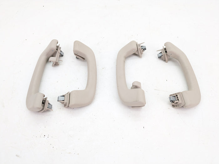 BMW F15 X5 35iX Front/Rear Left/Right Beige Headliner Roof Handles Set