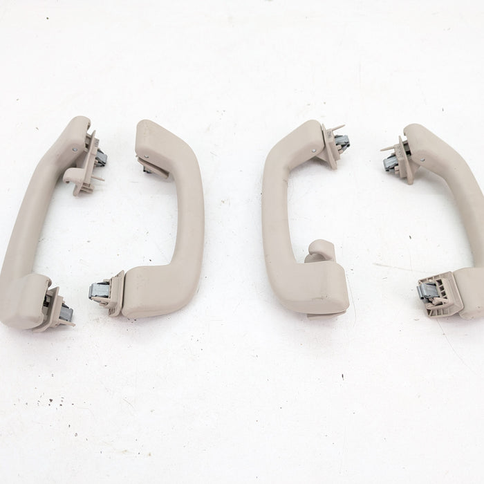 BMW F15 X5 35iX Front/Rear Left/Right Beige Headliner Roof Handles Set