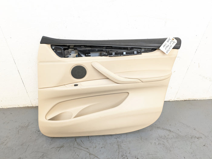 BMW F15 X5 35iX Right/Passenger Side Rear Canberra Beige Door Panel Card 7292116/51417369948
