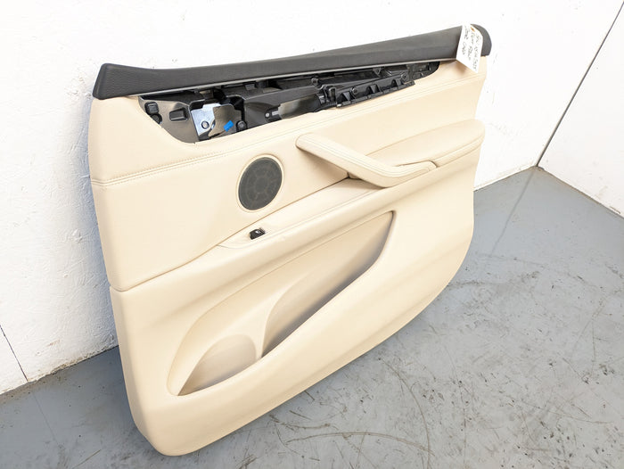 BMW F15 X5 35iX Right/Passenger Side Rear Canberra Beige Door Panel Card 7292116/51417369948