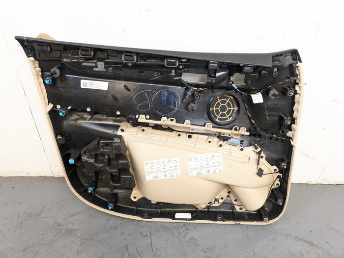 BMW F15 X5 35iX Right/Passenger Side Rear Canberra Beige Door Panel Card 7292116/51417369948