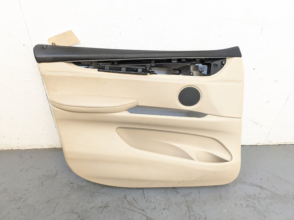 BMW F15 X5 35iX Left/Driver Side Front Canberra Beige Door Panel Card 7292115/51417369937