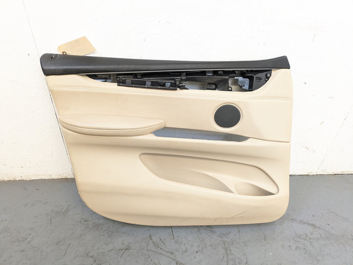 BMW F15 X5 35iX Left/Driver Side Front Canberra Beige Door Panel Card 7292115/51417369937