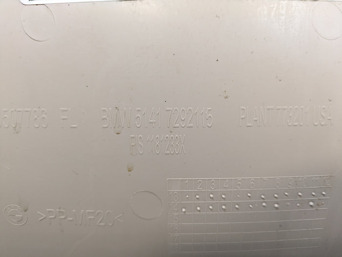 BMW F15 X5 35iX Left/Driver Side Front Canberra Beige Door Panel Card 7292115/51417369937