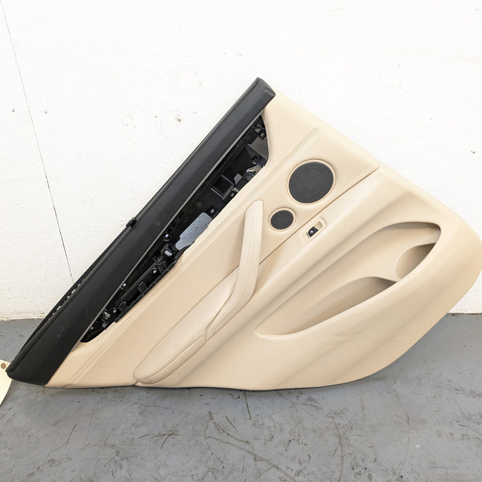 BMW F15 X5 35iX Left/Driver Side Rear Canberra Beige Door Panel Card 51427370091
