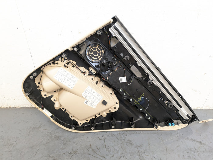 BMW F15 X5 35iX Left/Driver Side Rear Canberra Beige Door Panel Card 51427370091
