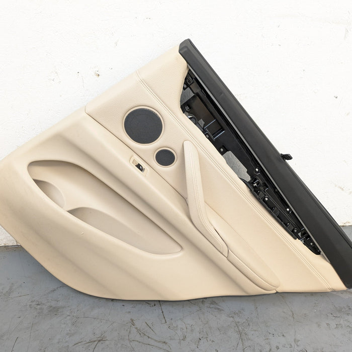 BMW F15 X5 35iX Right/Passenger Side Rear Canberra Beige Door Panel Card 51427370092