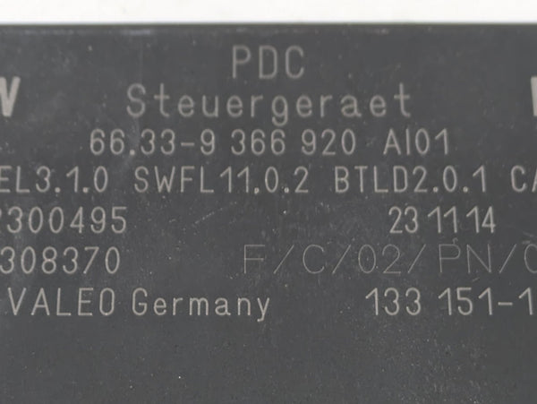 BMW F15 X5/F16 X6 35ix Parking Distance Control/PDC Module 9366920
