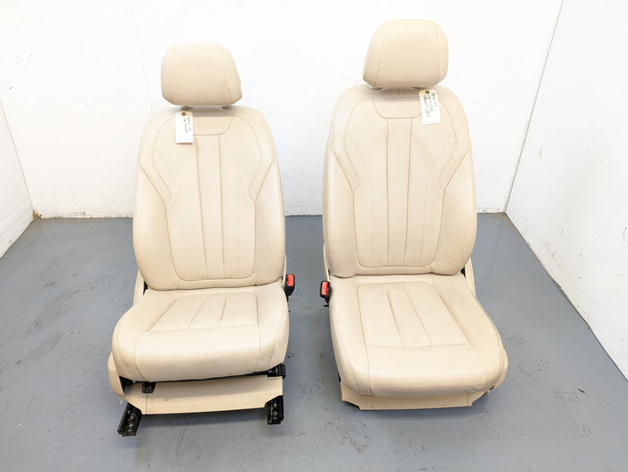 BMW F15 X5 Left/Right Front Beige Seat Set