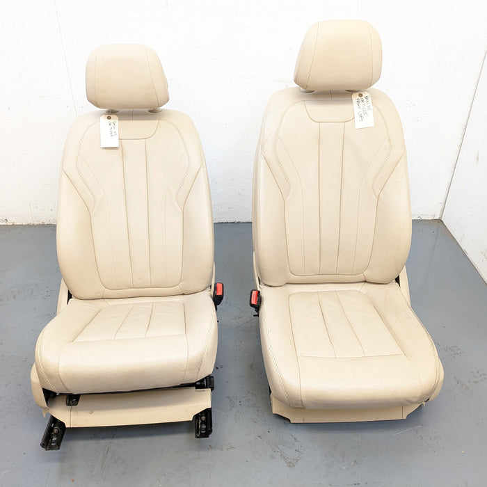 BMW F15 X5 Left/Right Front Beige Seat Set