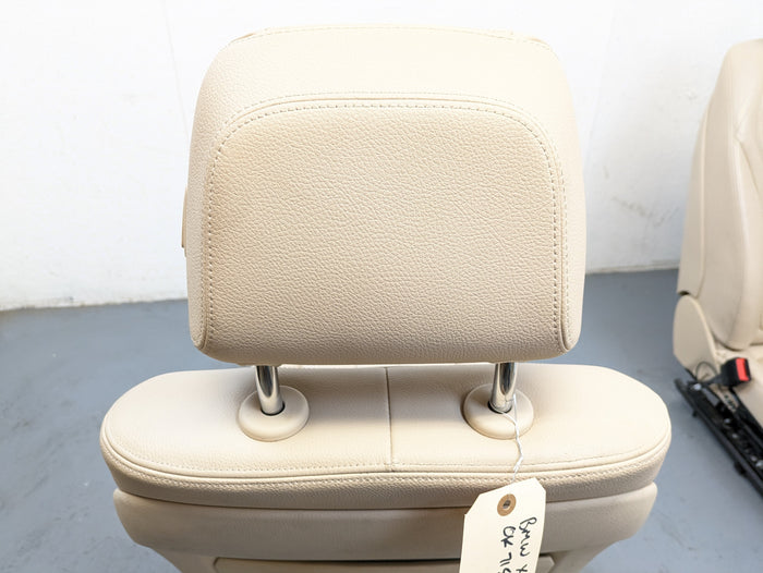 BMW F15 X5 Left/Right Front Beige Seat Set