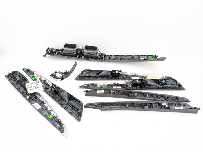 BMW F15 X5 35iX Poplar Grain Fine Wood Interior Dashboard/Door/Center Console Trim Set