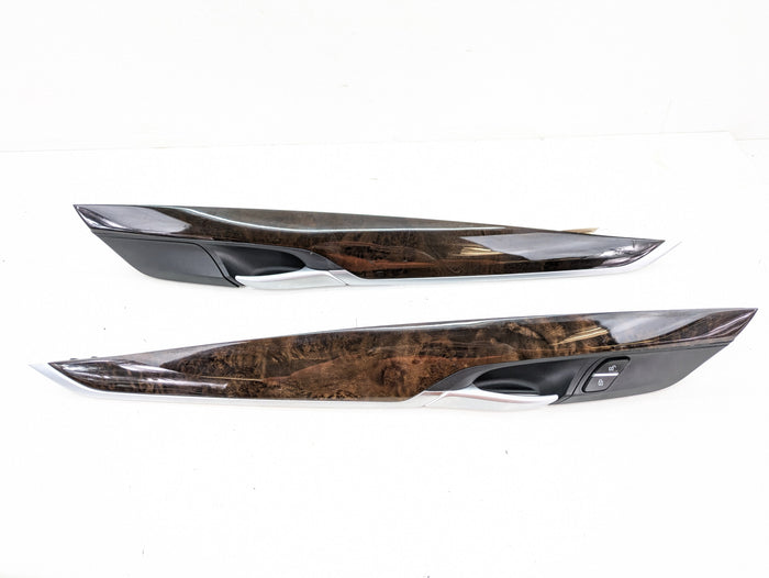 BMW F15 X5 35iX Poplar Grain Fine Wood Interior Dashboard/Door/Center Console Trim Set