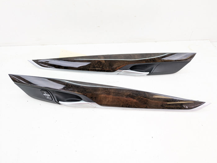 BMW F15 X5 35iX Poplar Grain Fine Wood Interior Dashboard/Door/Center Console Trim Set