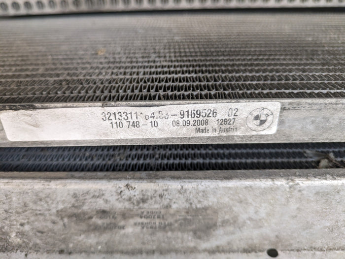 BMW E92 E90 E93 335i 335xi N54 Manual Radiator/AC Condenser/Intercooler/Fan 9169526/75617129/7545366