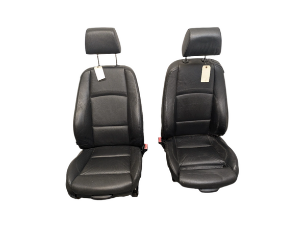 BMW E92 335i 328i Black Leather Heated Front Sport Seats